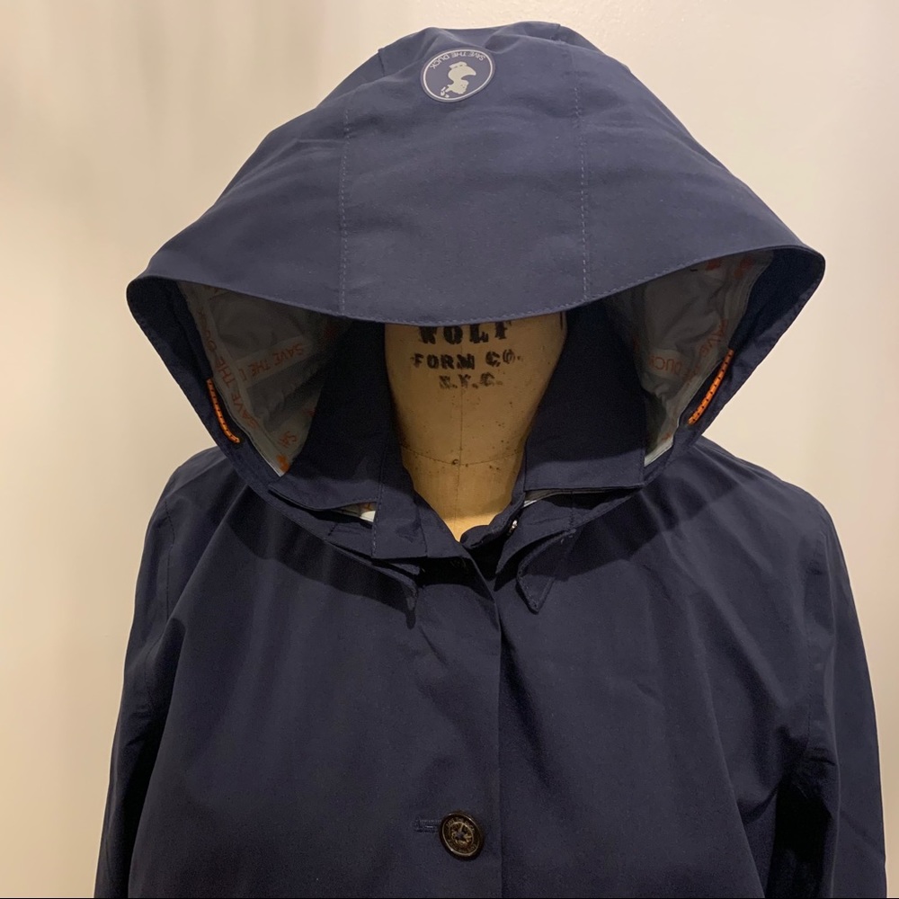 Save the Duck Navy Raincoat NWT - Picture 6 of 11